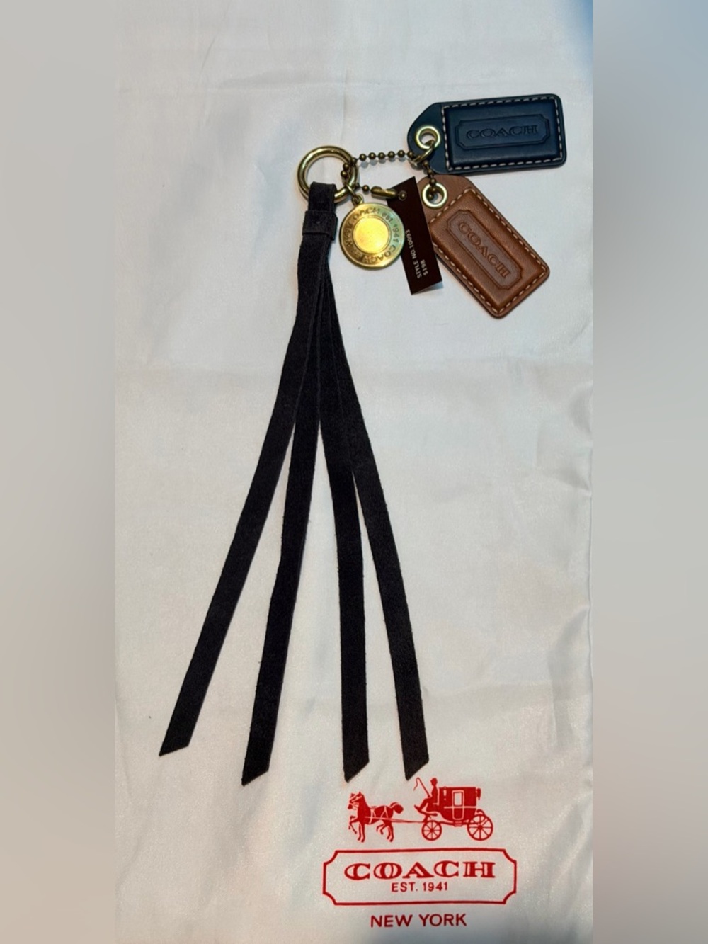 Vintage Coach Tassel Bag Charm #10093- NWT